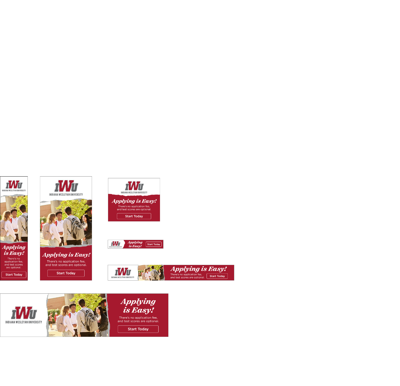 Indiana Wesleyan University web targeting ad