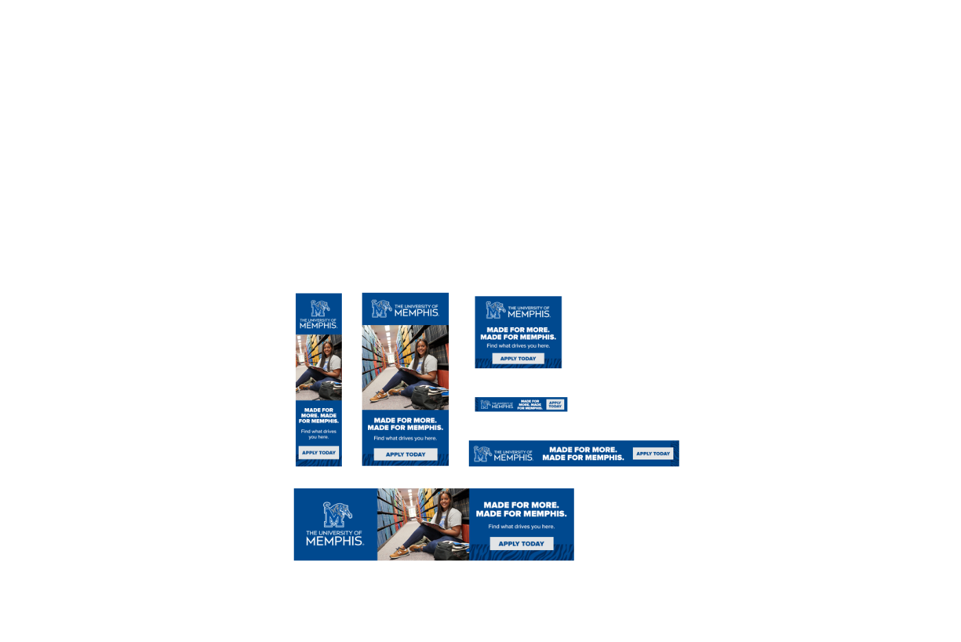 University of Memphis online display ad