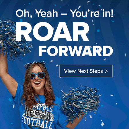 U of Memphis dynamic gif popover